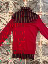 Image 5 of Amaya Arzuaga early 00s faux shirt sweater