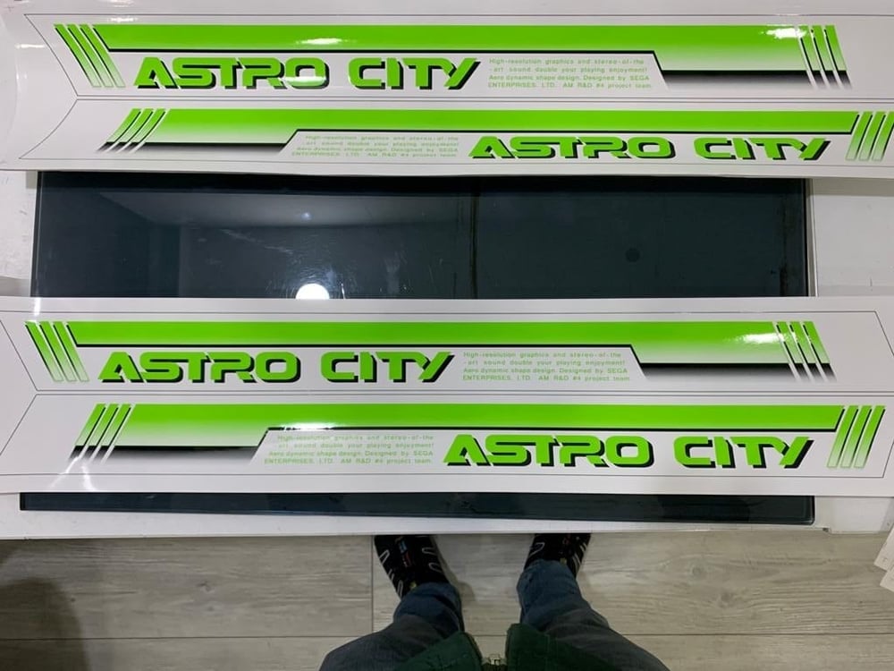 Image of SEGA Astro City: Candy Cabinet UV Reactive Side Art