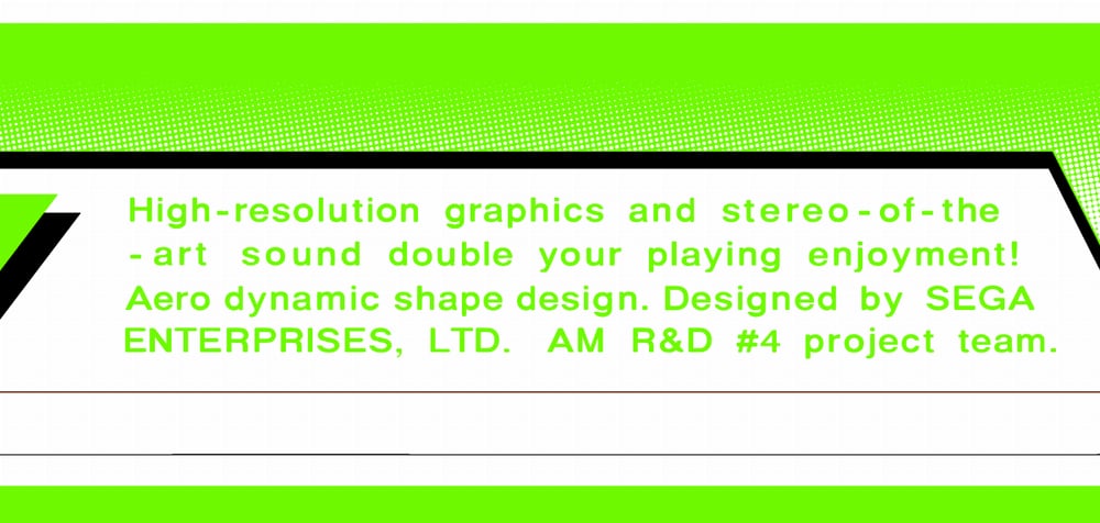 Image of SEGA Astro City: Candy Cabinet UV Reactive Side Art