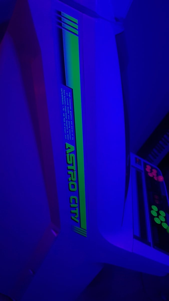 Image of SEGA Astro City: Candy Cabinet UV Reactive Side Art
