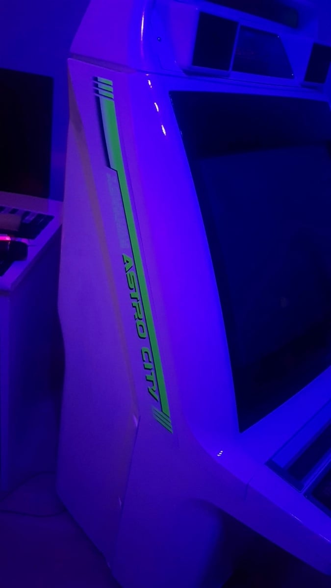 Image of SEGA Astro City: Candy Cabinet UV Reactive Side Art
