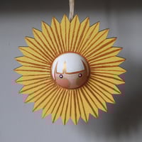 Image 3 of set of three sunburst decorations