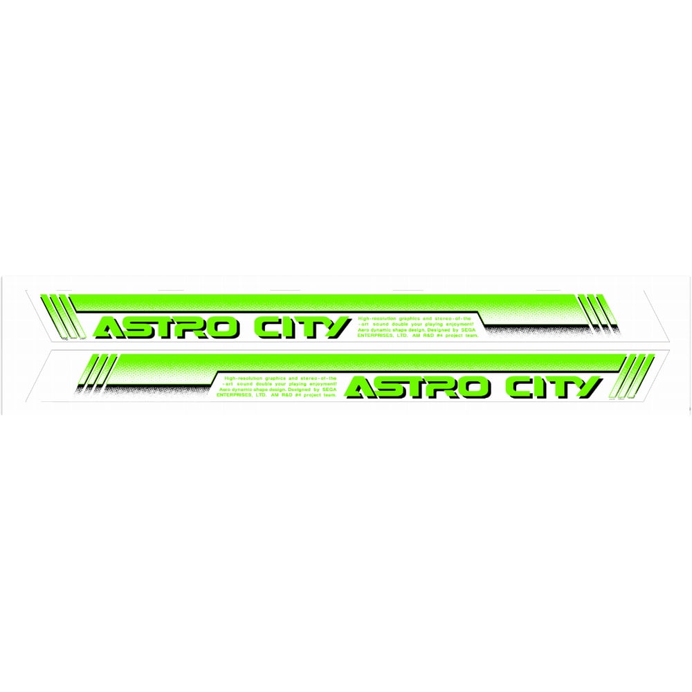 Image of SEGA Astro City: Candy Cabinet UV Reactive Neon Side Art
