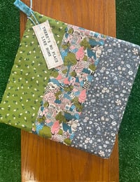 Image 1 of Potholder, Liberty of London Print, Blues, Pinks, Greens