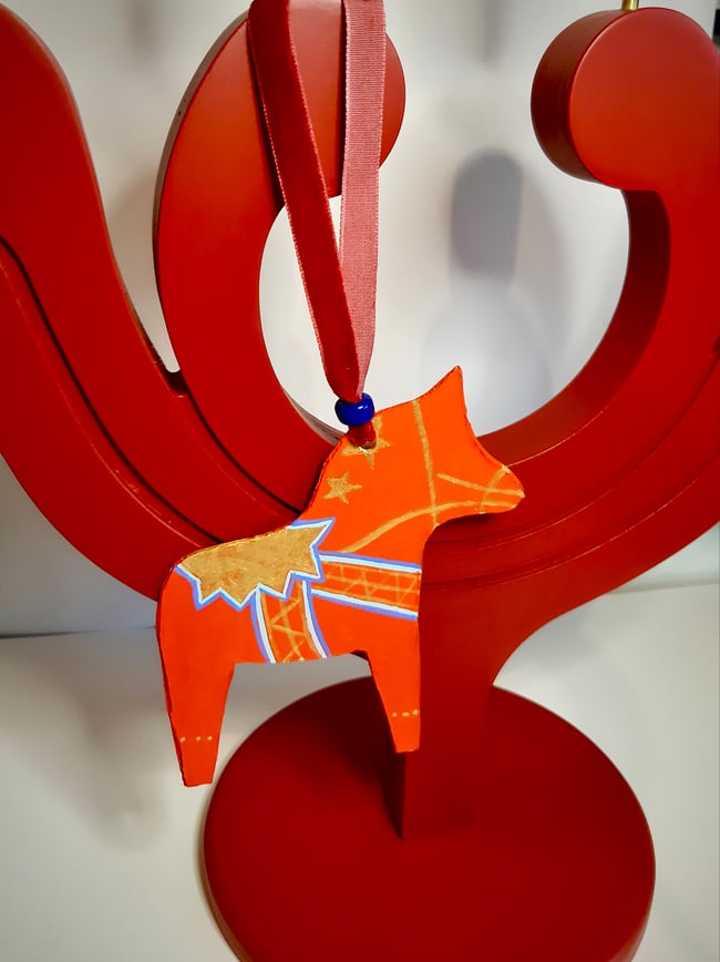 Dala Horse ~ Handmade Yuletide decoration 