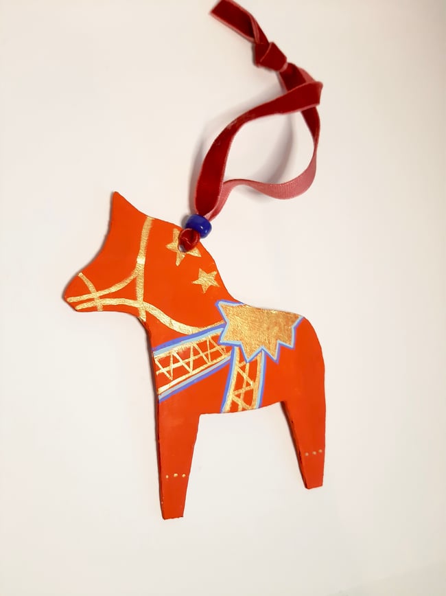 Dala Horse ~ Handmade Yuletide decoration 