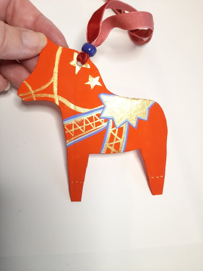Dala Horse ~ Handmade Yuletide decoration 