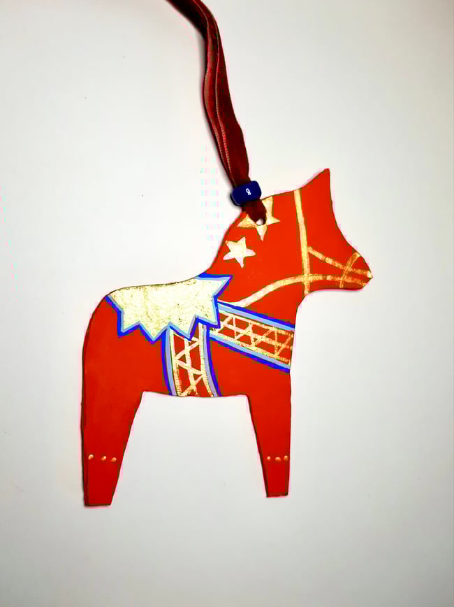 Dala Horse ~ Handmade Yuletide decoration 