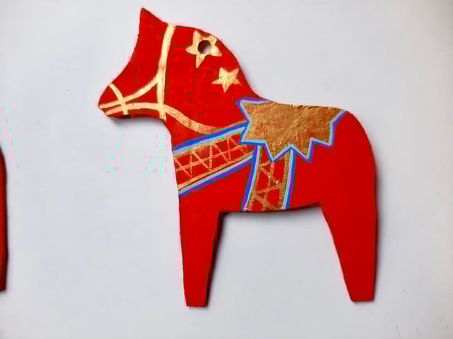 Dala Horse ~ Handmade Yuletide decoration 