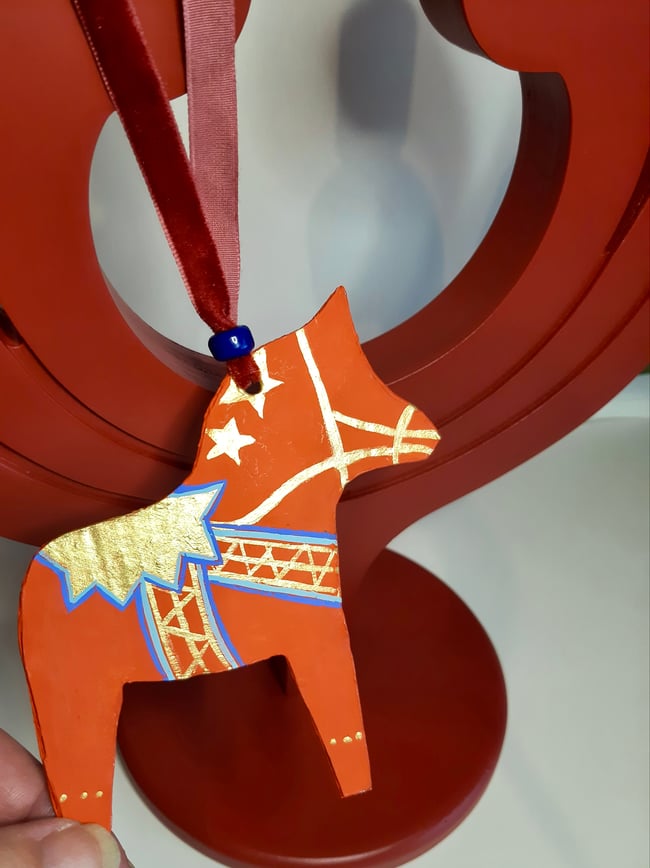 Dala Horse ~ Handmade Yuletide decoration 