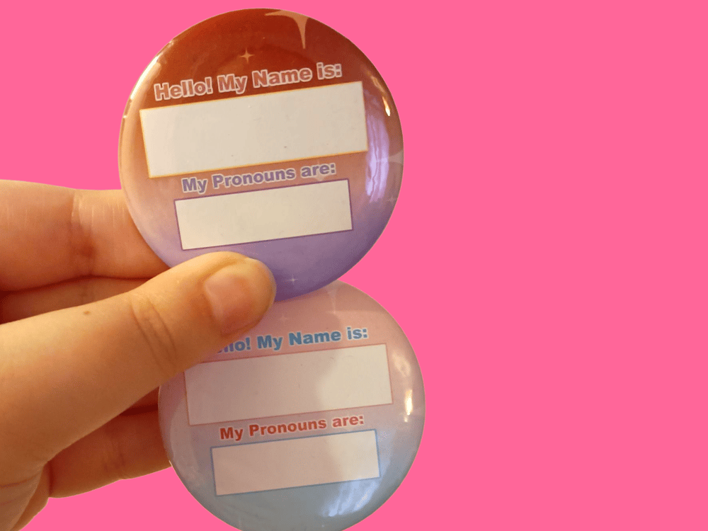 Image of EQ's Original Prounoun Badges