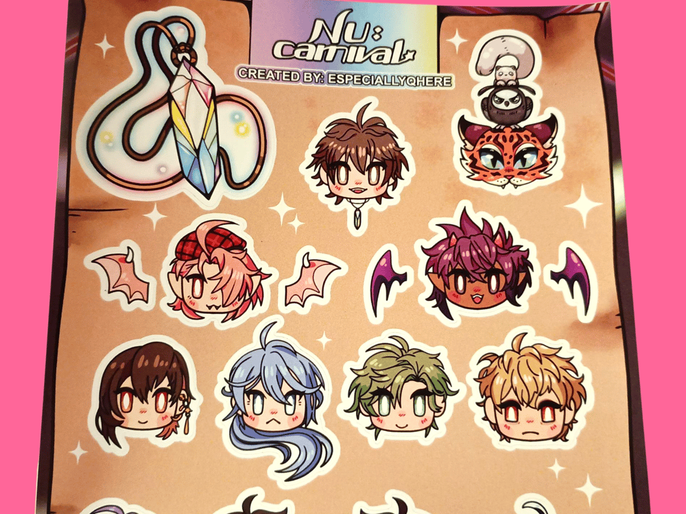 Image of Nu:Carnival Sticker Sheet