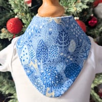 Image 2 of Dancing Deer Blue Bib