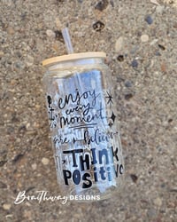 THINK POSITIVE FULL WRAP CAN GLASS SET