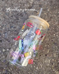 CLASS ROOM ITEMS FULL WRAP CAN GLASS SET