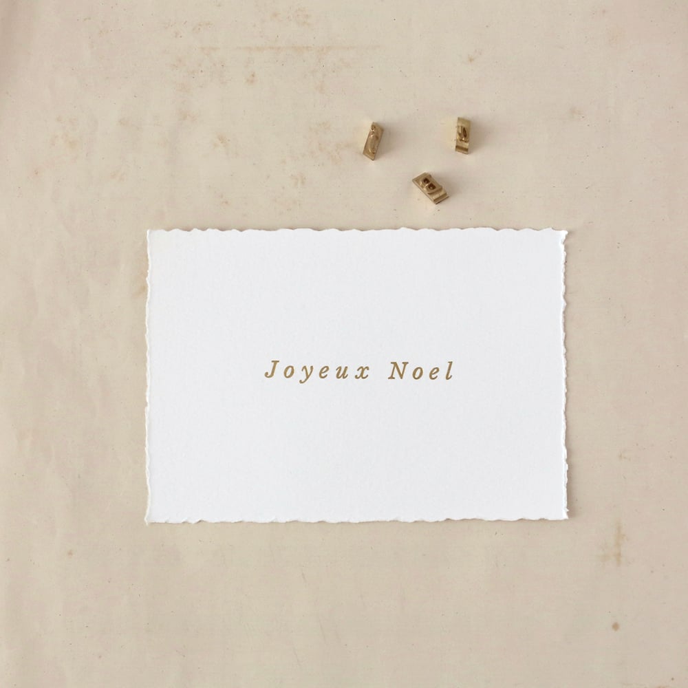 Image of Carte Postale JOYEUX NOEL / DORE / DELICAT