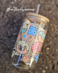 BAKING GOODS FILLED FULL WRAP CAN GLASS SET