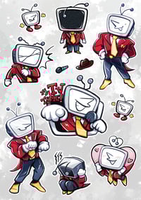 [DELTARUNE] Mr. Tenna Stickersheet