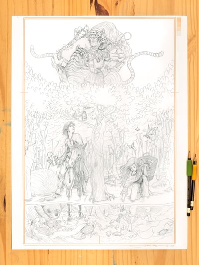 Image of Original Pencil Drawing - Widespread Panic Capitol Theatre '25