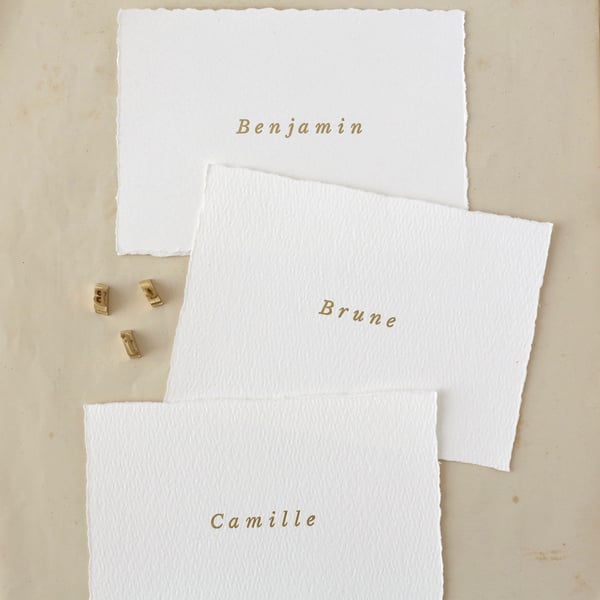 Image of Carte personnalisée PRÉNOM / DORÉ