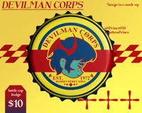 [DEVILMAN] Bottle Cap Badge