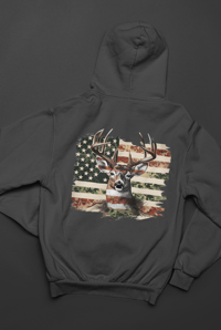 Image 3 of Hunter Deer with Flag