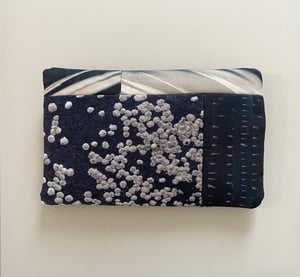 Image of Barnacle feathers, rectangular zipper purse