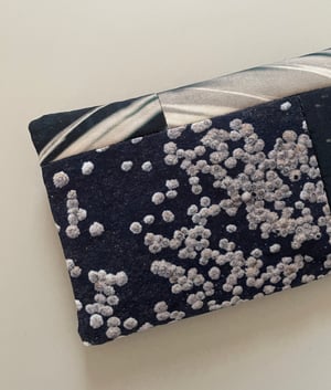 Image of Barnacle feathers, rectangular zipper purse