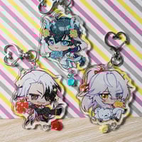 Image 3 of HSR Wedding Glitter Acrylic Charms Set A