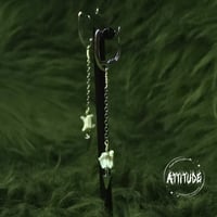 Image 1 of Silver Gothic Snake Statement Earrings - Rhodium Plated, handmade in London