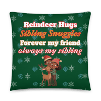 Image 1 of Sibling Bond Holiday Pillow  22x22