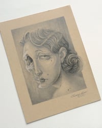 Image 2 of SKULL LADY 6 in x 8 in