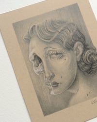 Image 4 of SKULL LADY 6 in x 8 in