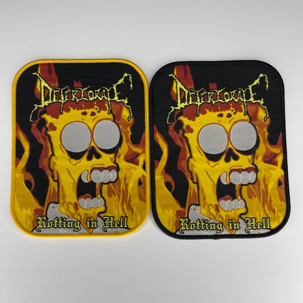Image of Deteriorate - Rotting In Hell Bart Simpson Meme Woven Patch