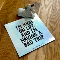 Image 2 of High On Life Sparkly Sticker