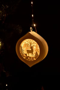 Image 4 of Oval Paper Craft Ornament - 4 Styles