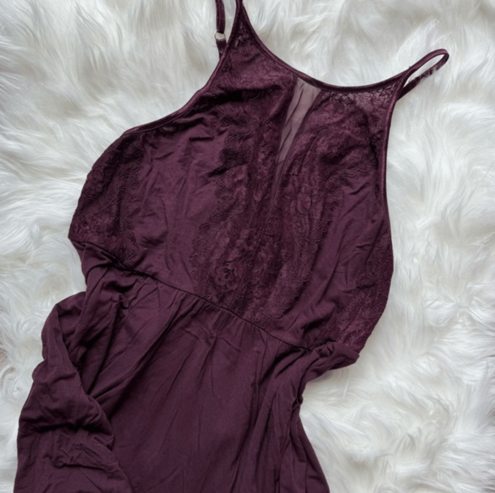 Image of Soma Burgundy Babydoll - Size L