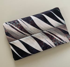 Image of Feather mountain, rectangular zipper purse
