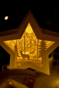 Image 5 of Star Shaped Paper Craft Ornament - 5 Styles