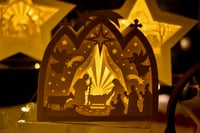Image 2 of Freestanding Paper Craft Creche - 3 designs