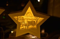 Image 2 of Freestanding Star Shaped Paper Craft Scenes - 3 designs