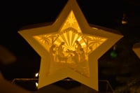 Image 3 of Freestanding Star Shaped Paper Craft Scenes - 3 designs