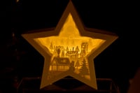 Image 1 of Freestanding Star Shaped Paper Craft Scenes - 3 designs