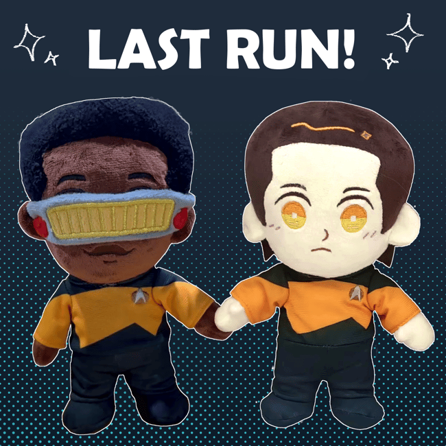 DATA & GEORDI PLUSH