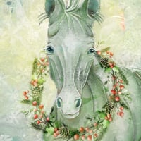 Image 2 of The Merry Christmas Foal – Limited Holiday Release (11×14 Print)