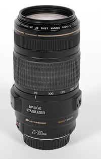 Image 8 of Share Canon EF 70-300mm f/4-5.6 IS USM lens + shade + box (#1518)