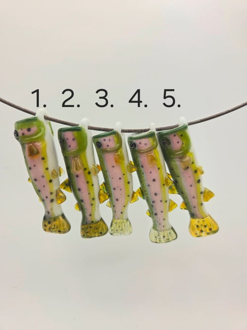 Image of FUNctional Trout Fish Whistle pendants