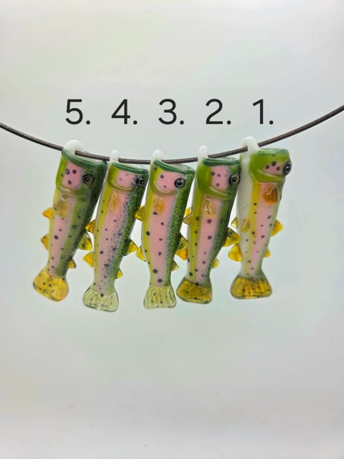 Image of FUNctional Trout Fish Whistle pendants