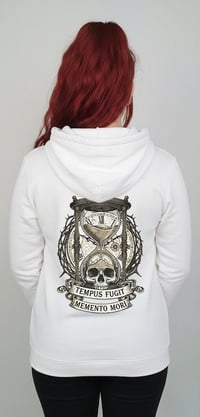 Image 1 of Tempus Fugit Memento Mori - Unisex Hoodie - White