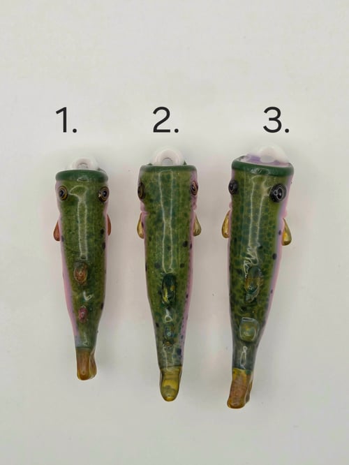 Image of Sculpted trout pendants